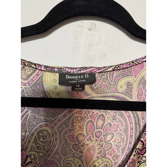 Y2K Whimsical Boho Silk Cami Top Women's Size 12 Satin Soft Girl Coquette Chic - Picture 3 of 6